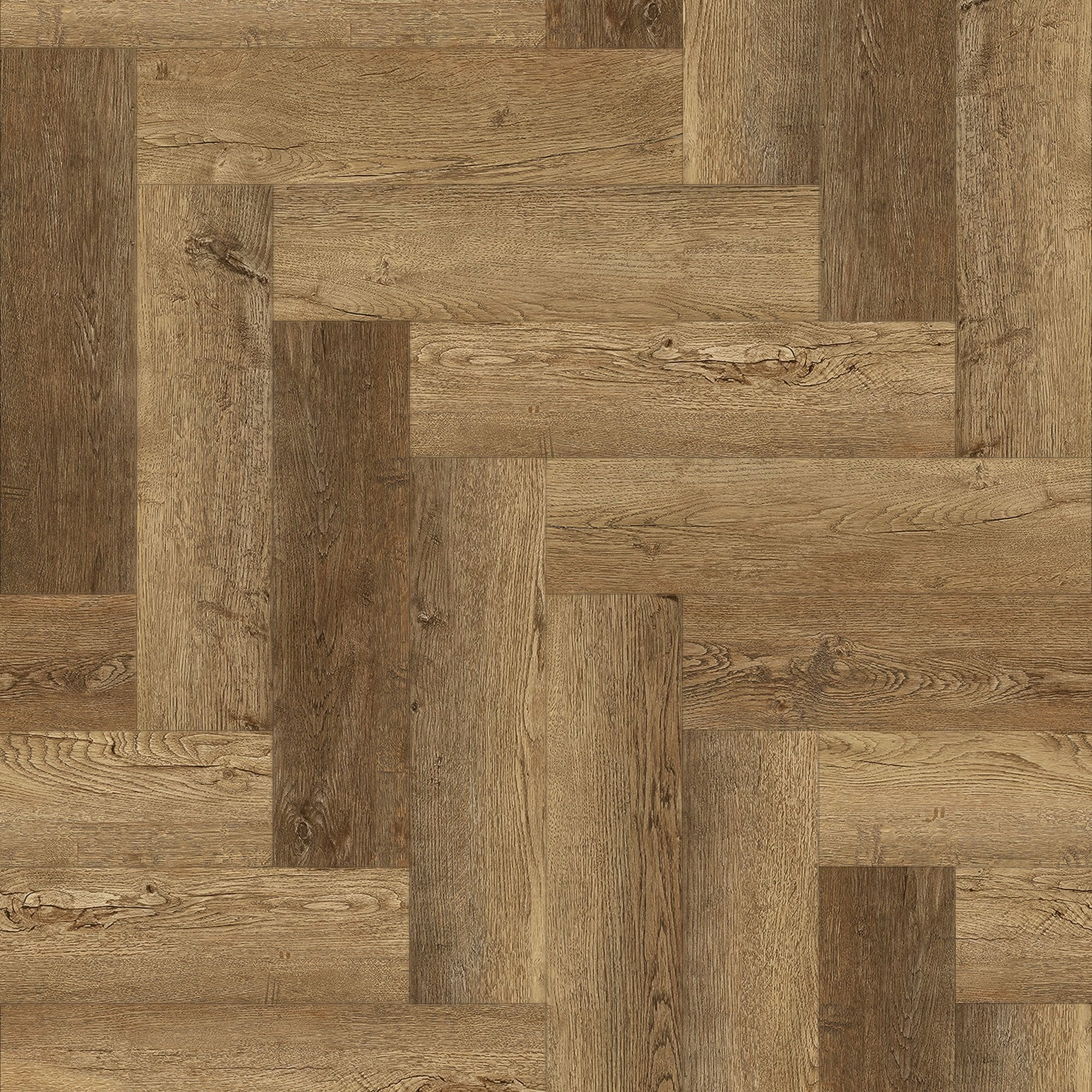 Farmhouse Oak - Lifestyle SPC Herringbone 5.5mm Rigid Core Vinyl Flooring - Image 2