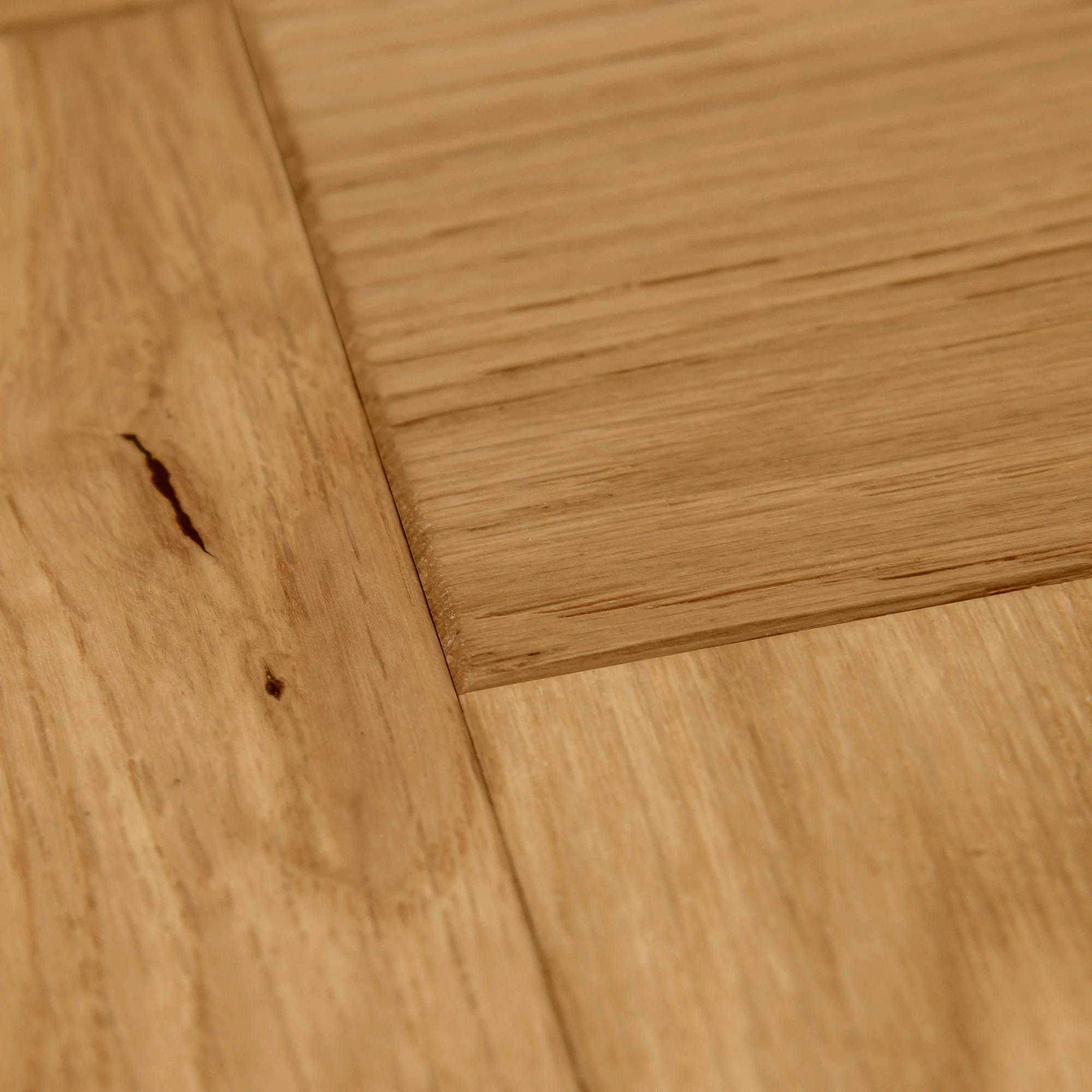 Natural Oak - Herringbone 18mm Brushed and Oiled Solid Real Wood Flooring - Image 5
