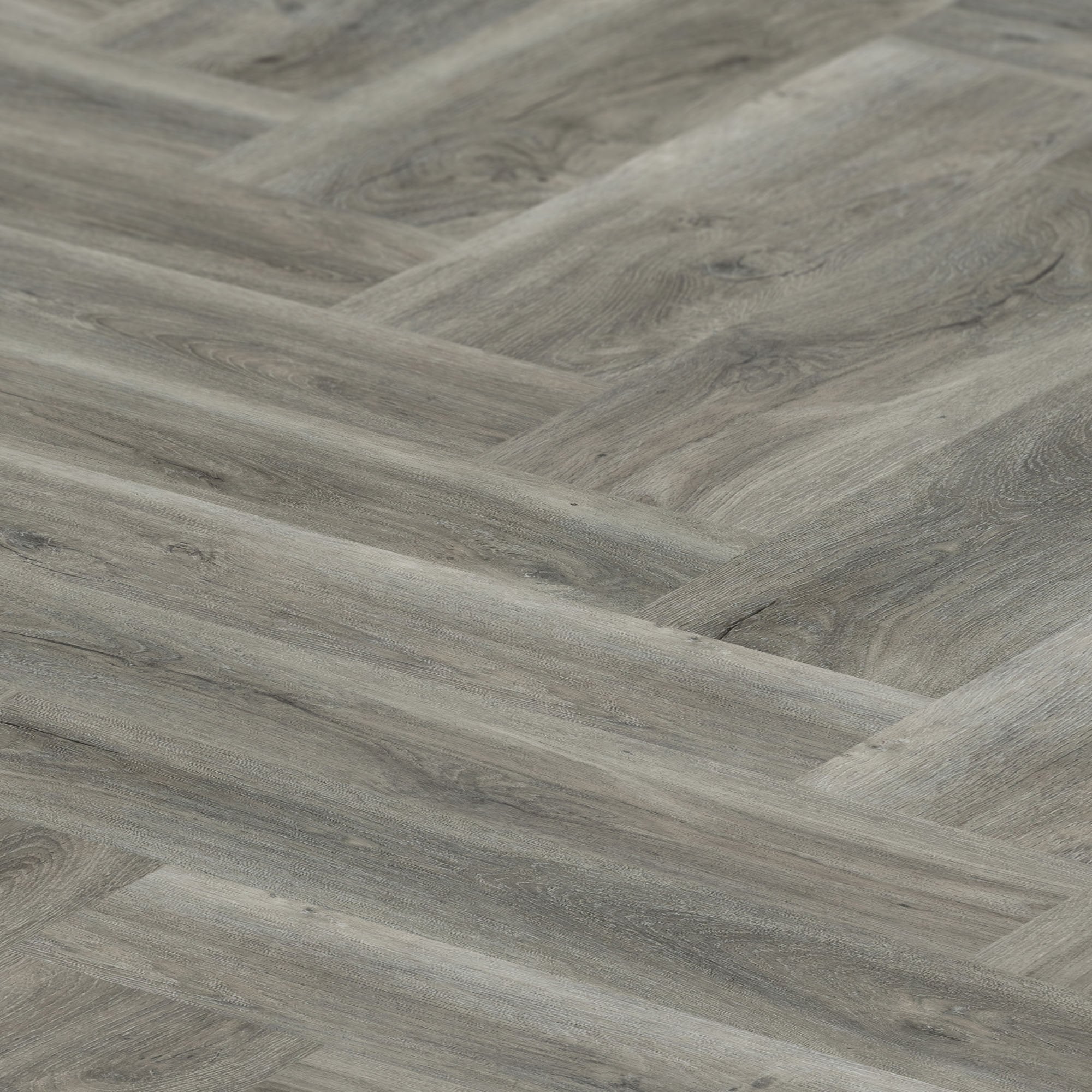 Signature Grey - Lifestyle SPC Herringbone 5.5mm Rigid Core Vinyl Flooring (119871) - Image 3