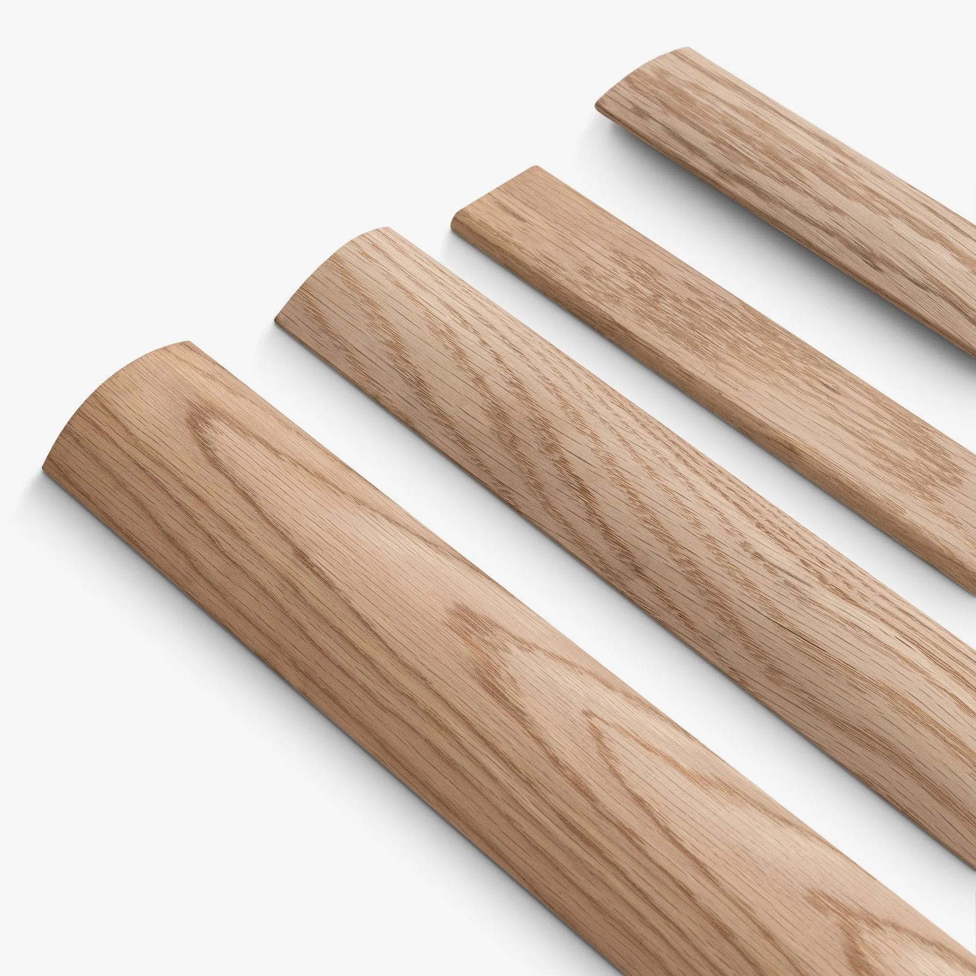 Solid Oak - 900mm Unfinished Flat Connecting Profile Door Bar - Image 2