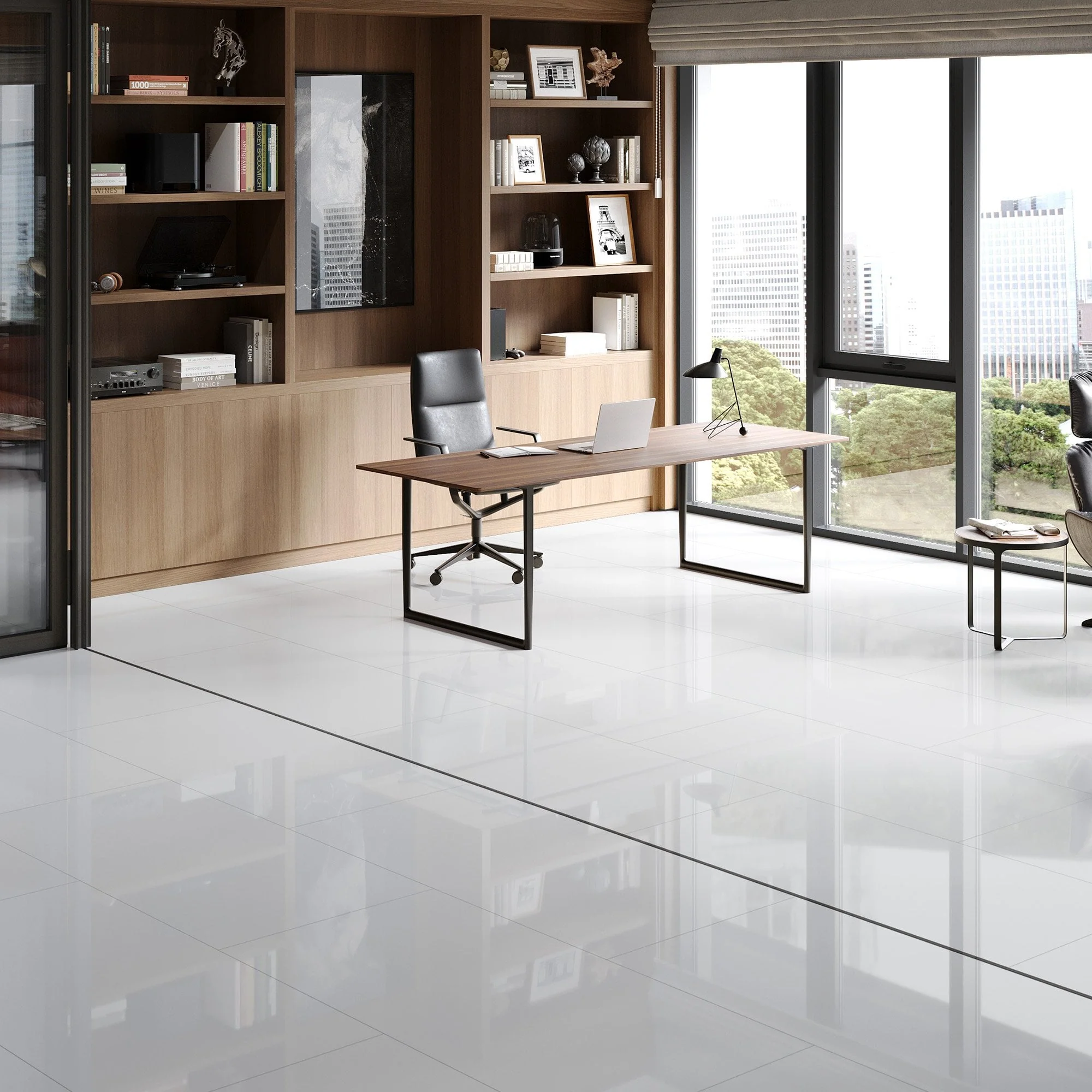 White - Lustre SPC 6mm High Gloss Rigid Core Vinyl Flooring - Image 4