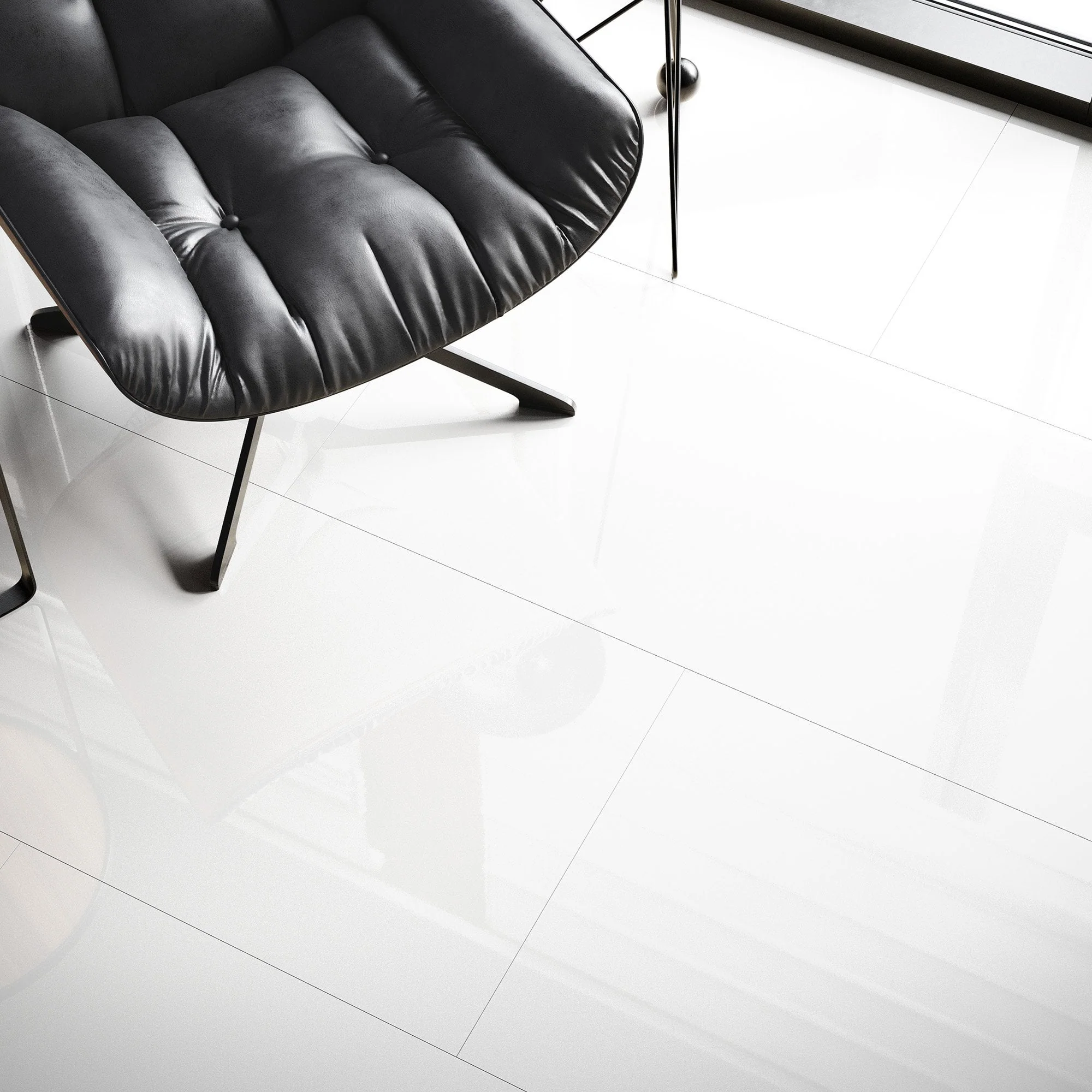 White - Lustre SPC 6mm High Gloss Rigid Core Vinyl Flooring - Image 5