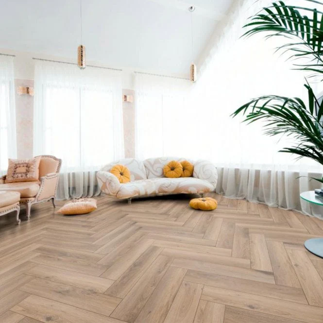 Metz Oak - Herringbone 8mm Laminate Flooring
