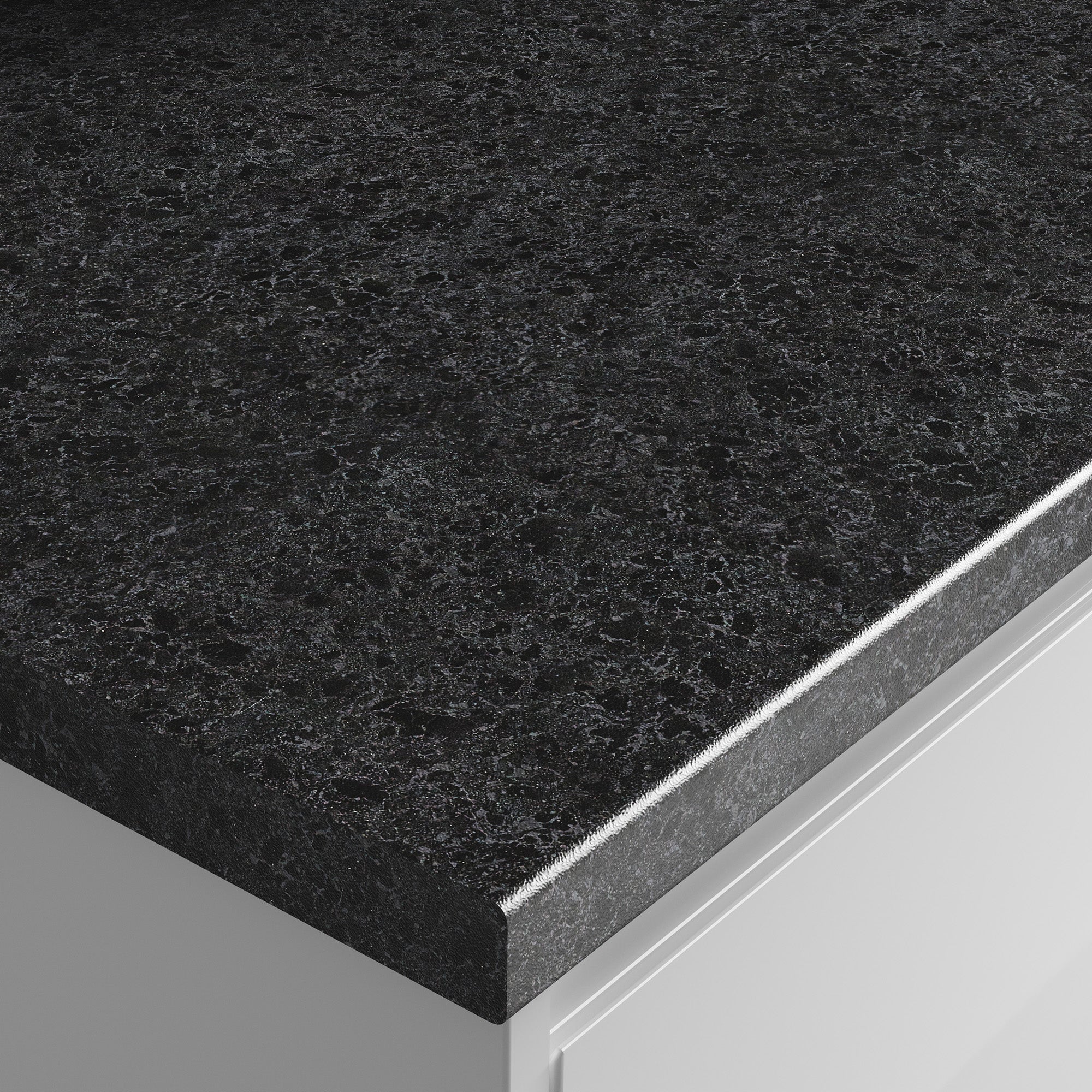 Midnight Granite - Rounded Edge Laminate Worktop 3000mm x 600mm x 38mm - Image 3