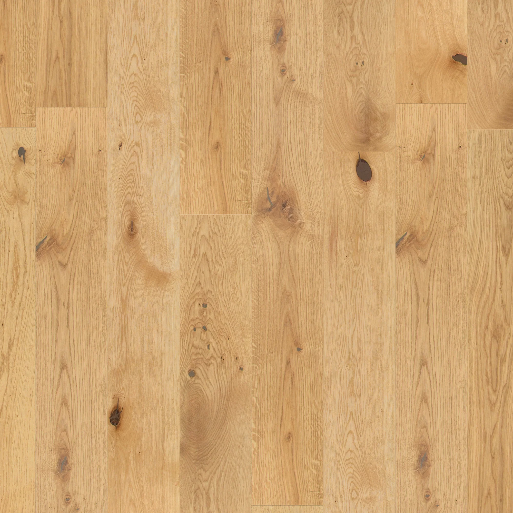Natural Oak - 14mm Light Brushed Engineered Real Wood Flooring - Image 2