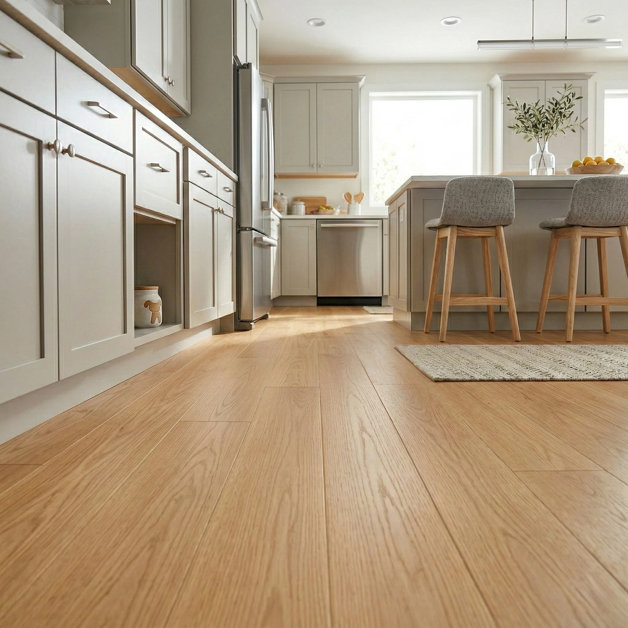 Natural Oak - 18mm Brushed and Oiled Solid Real Wood Flooring - Image 3