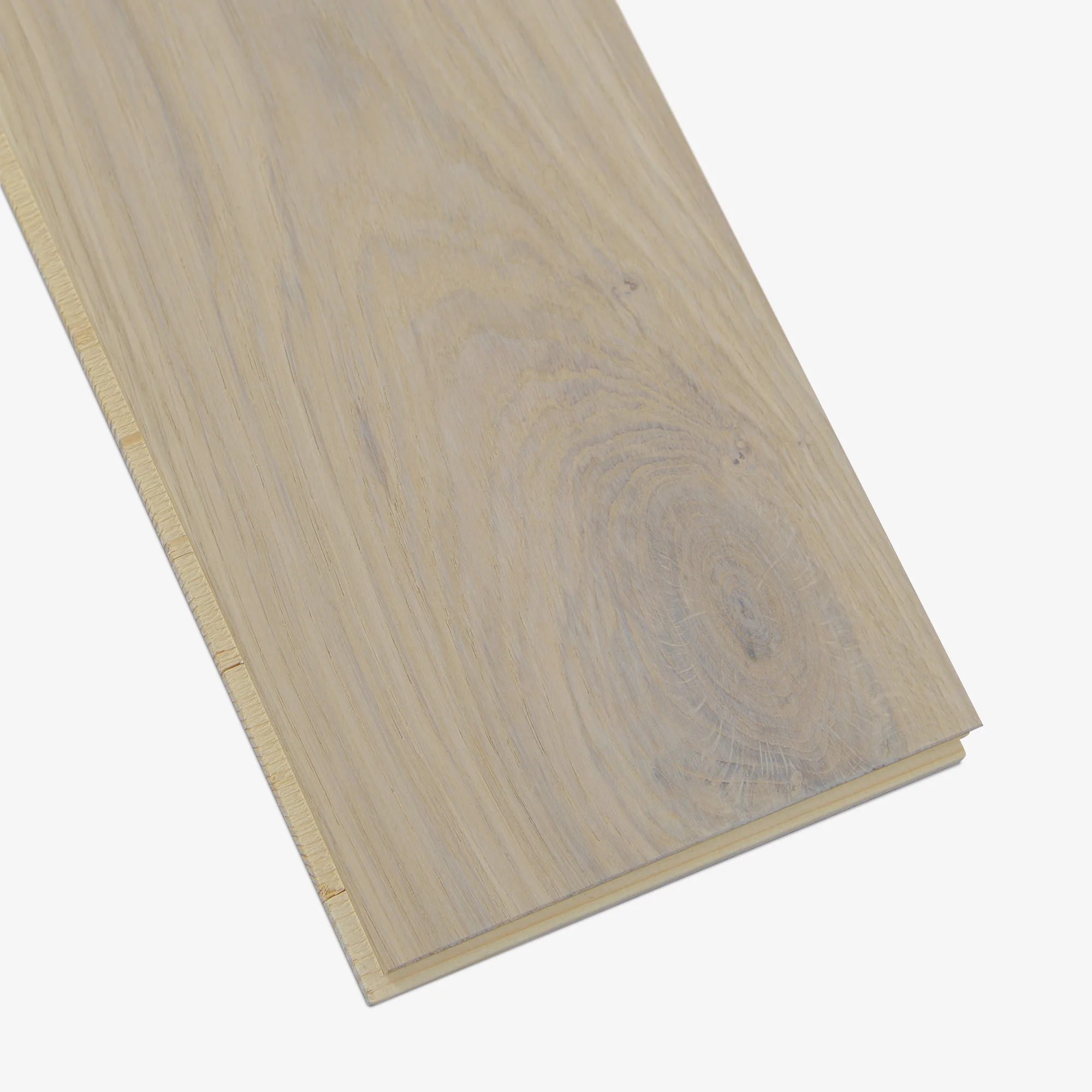New White Oak - 14mm Light Brushed Engineered Real Wood Flooring - Image 6