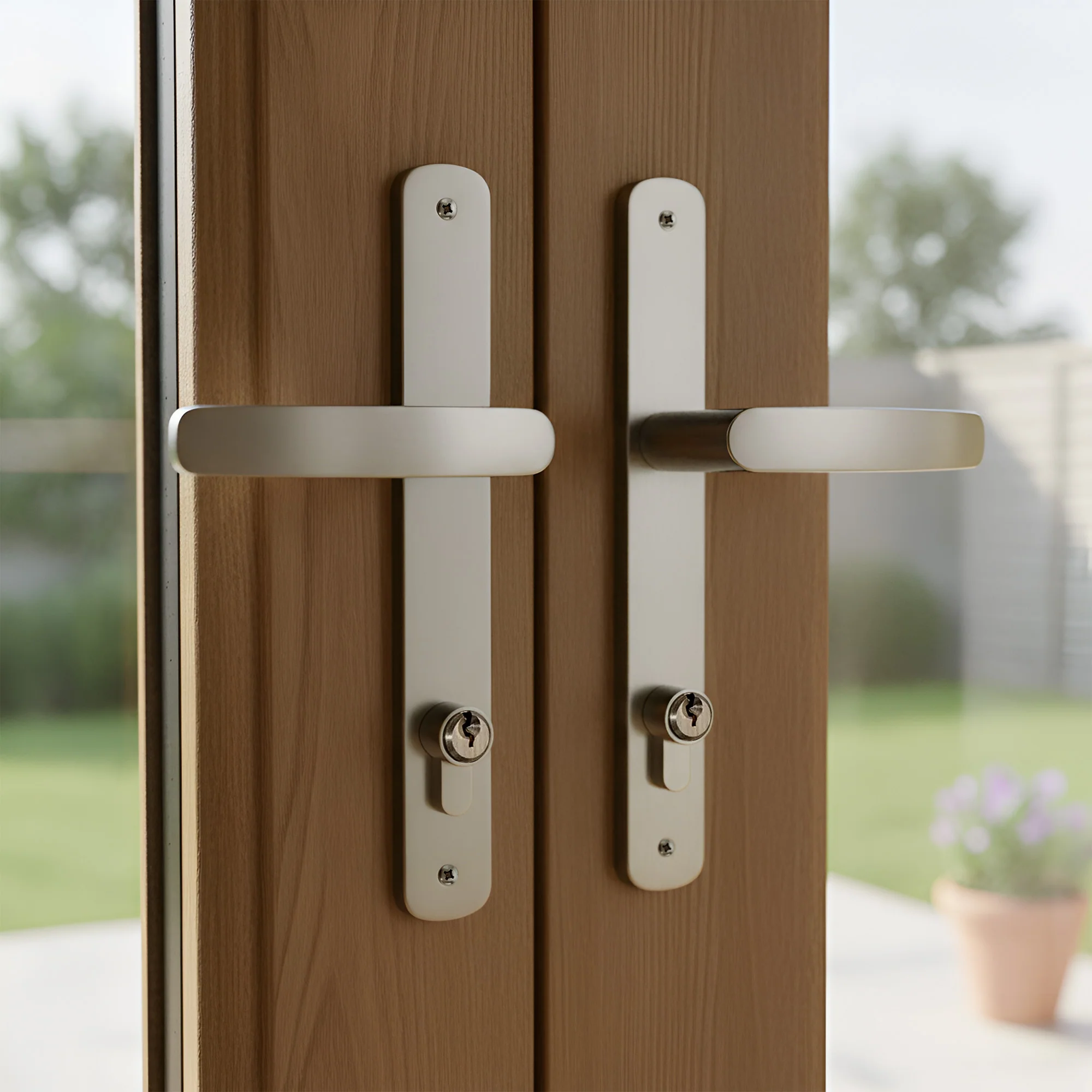 Oak External Fully Finished External Folding Patio Door Set 3+0 - Image 13