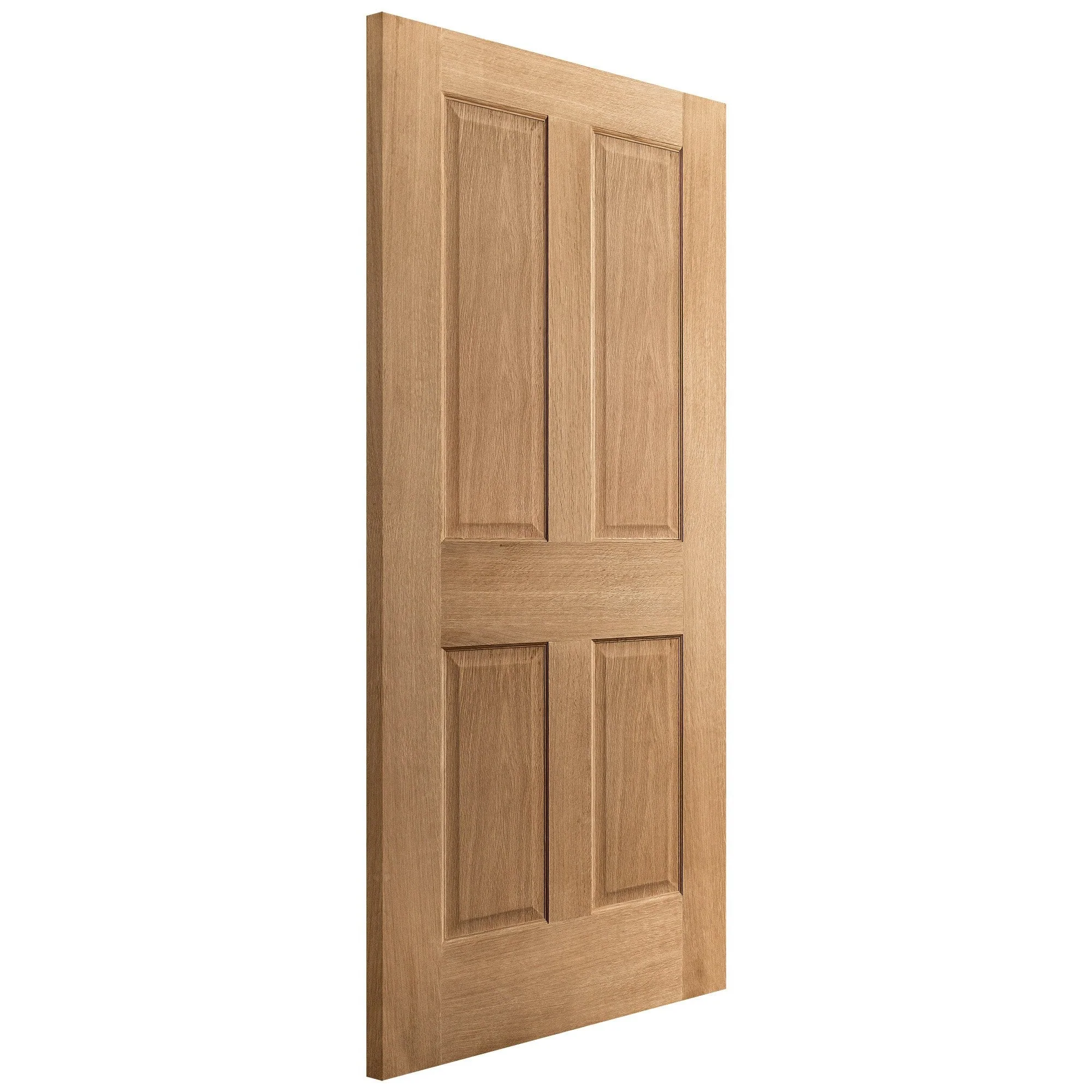 Oak Internal Unfinished Traditional Victorian 4 Panel FD30 Fire Door - Image 2