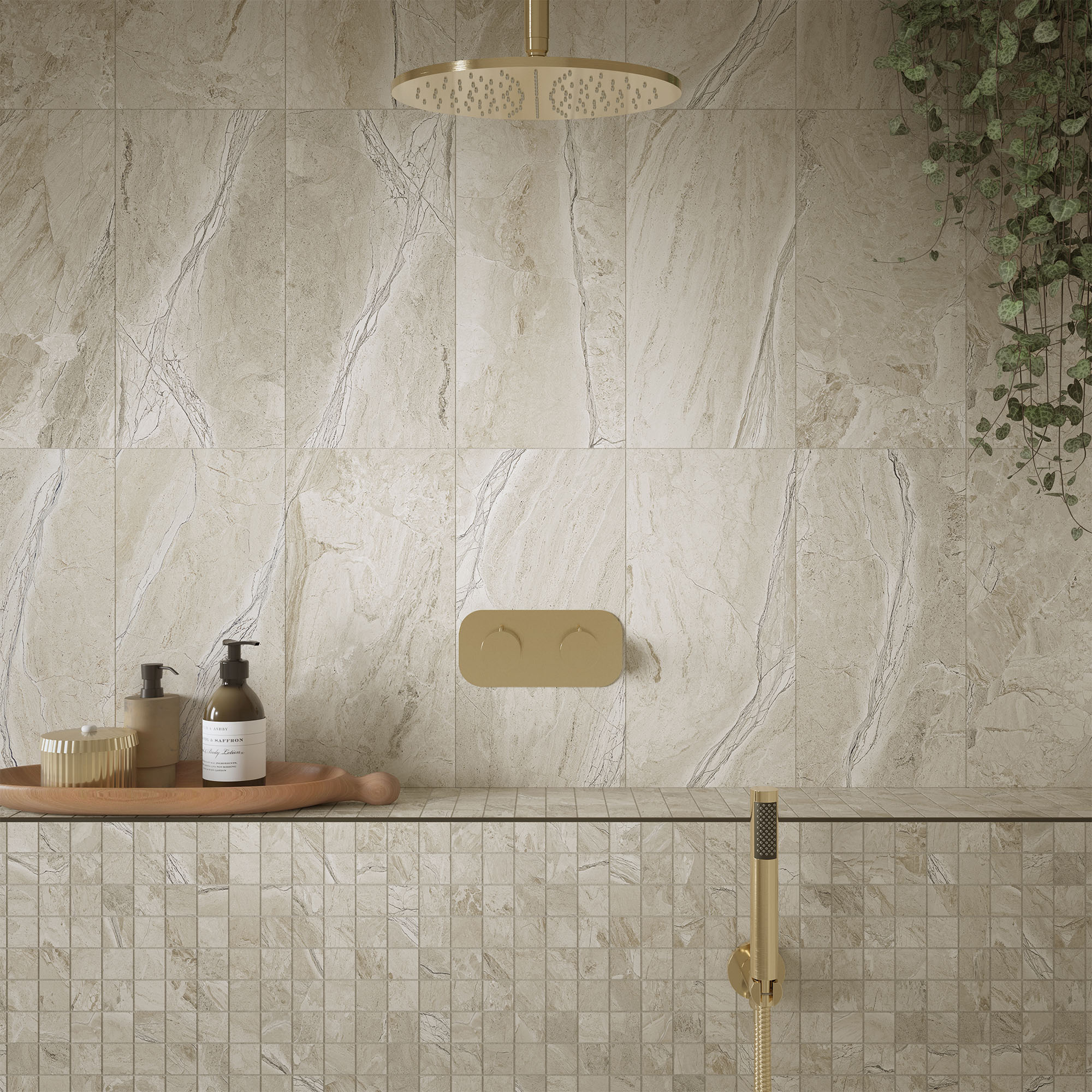 Natural Matt - Origins Smooth Porcelain Mosaic Tiles - Image 3