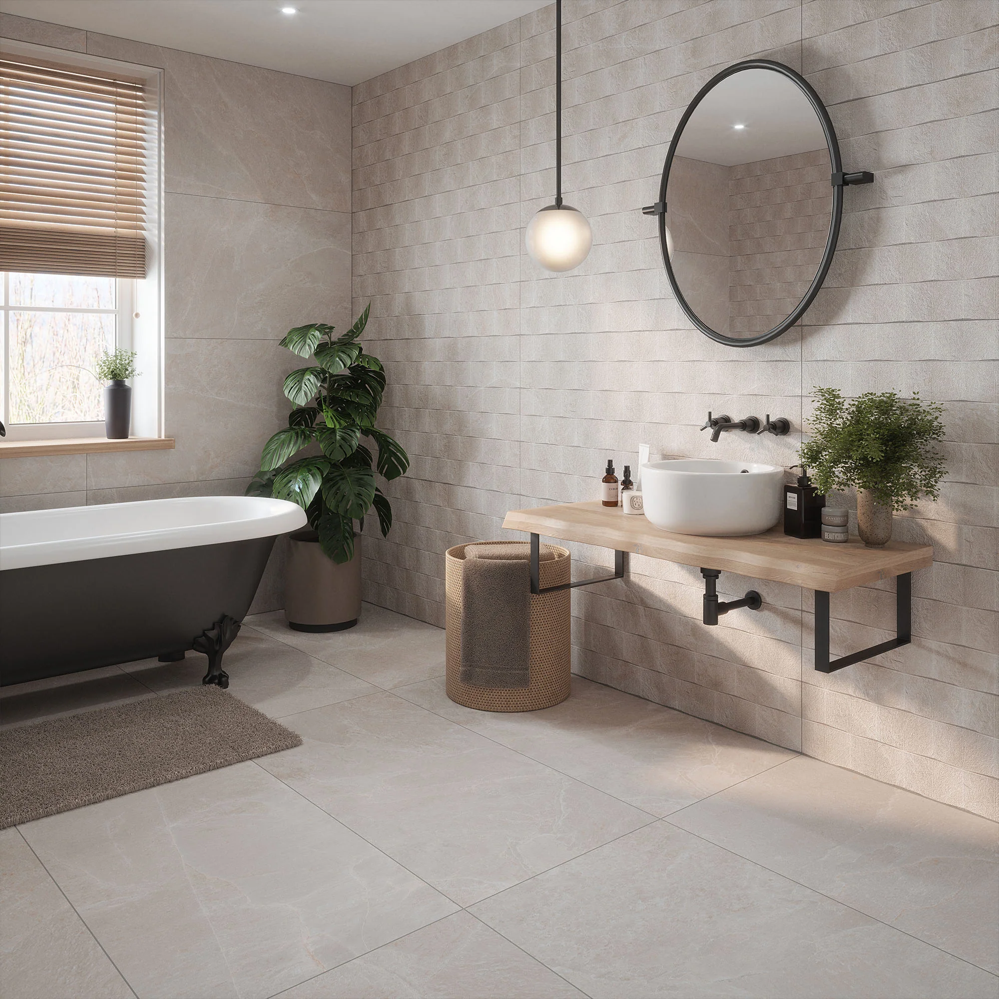 Beige Matt - Palma Smooth Wall & Floor Tile - Image 3