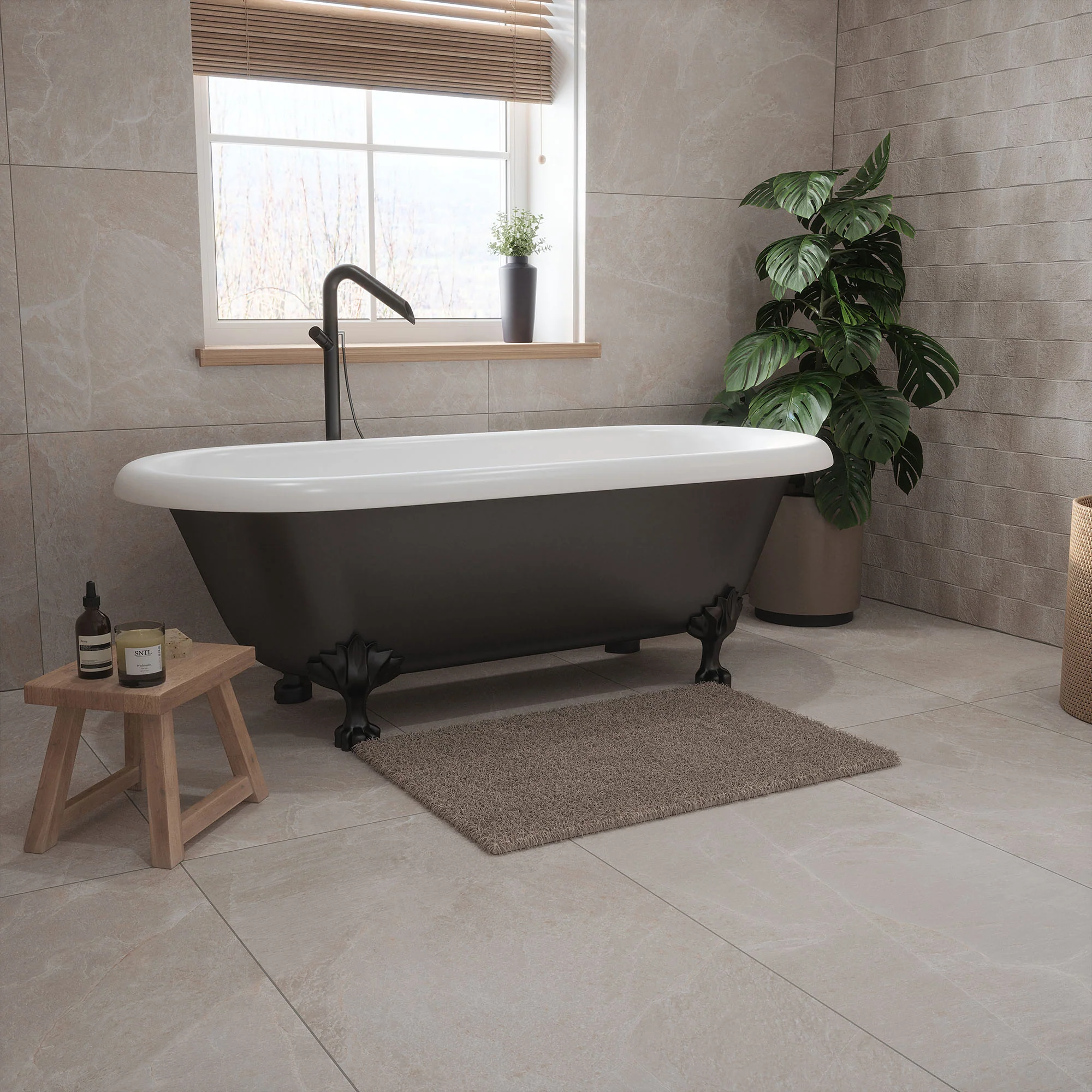 Beige Matt - Palma Smooth Wall & Floor Tile - Image 4
