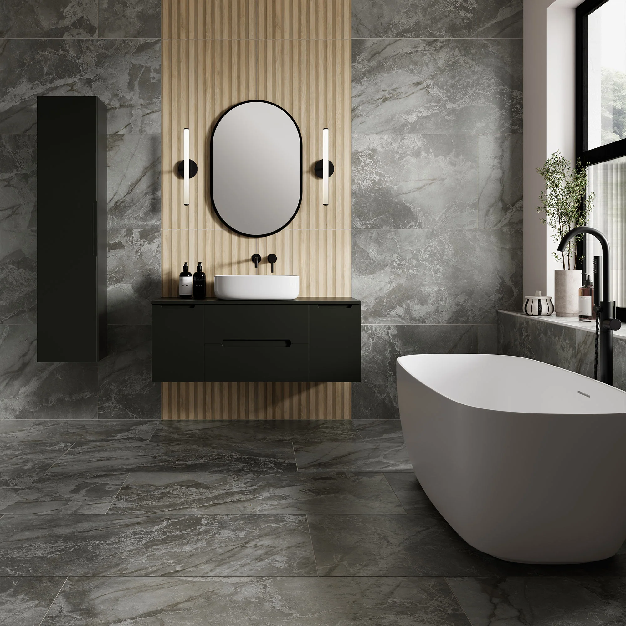 Sierra Grigio - 10.5mm Semi-polished Tile Sample (P14685) - Image 2