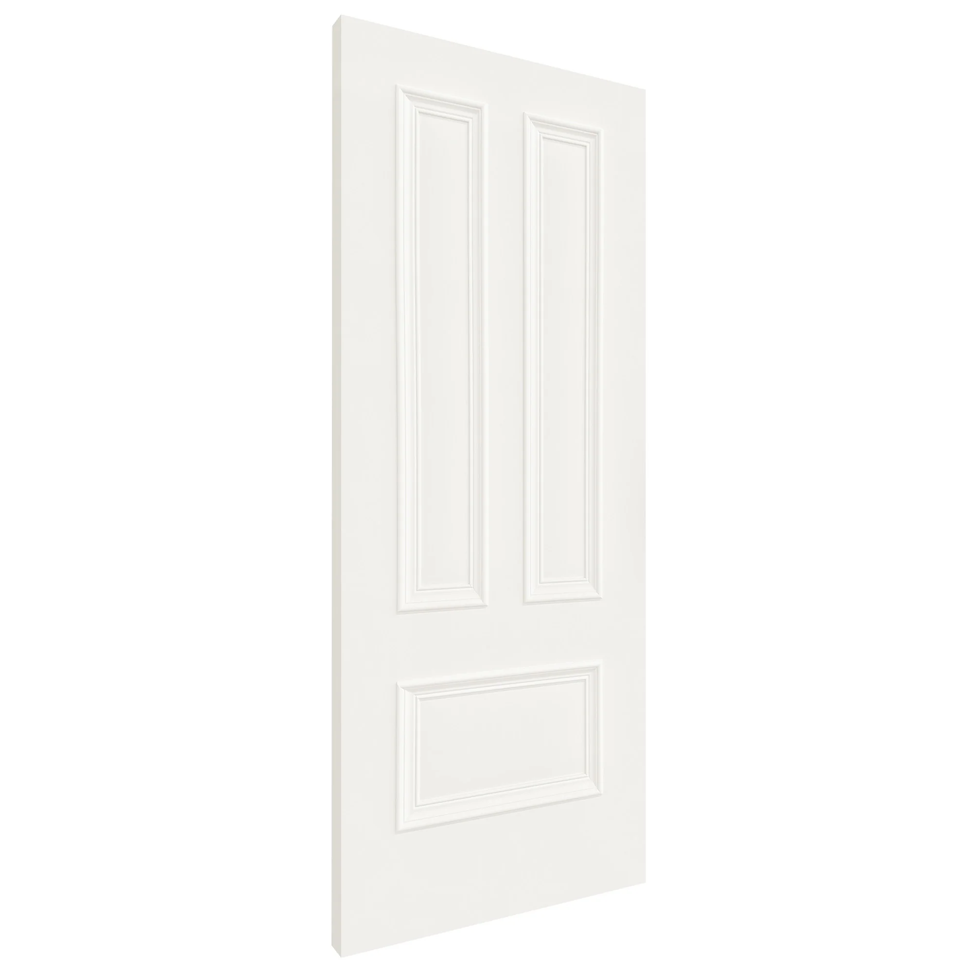 White Internal Fully Finished Belgravia 3 Panel Door - Image 4